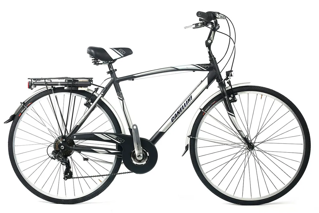 Vélo de ville idéal vélotaf Canellini EGO aluminium 21v noir taille 52