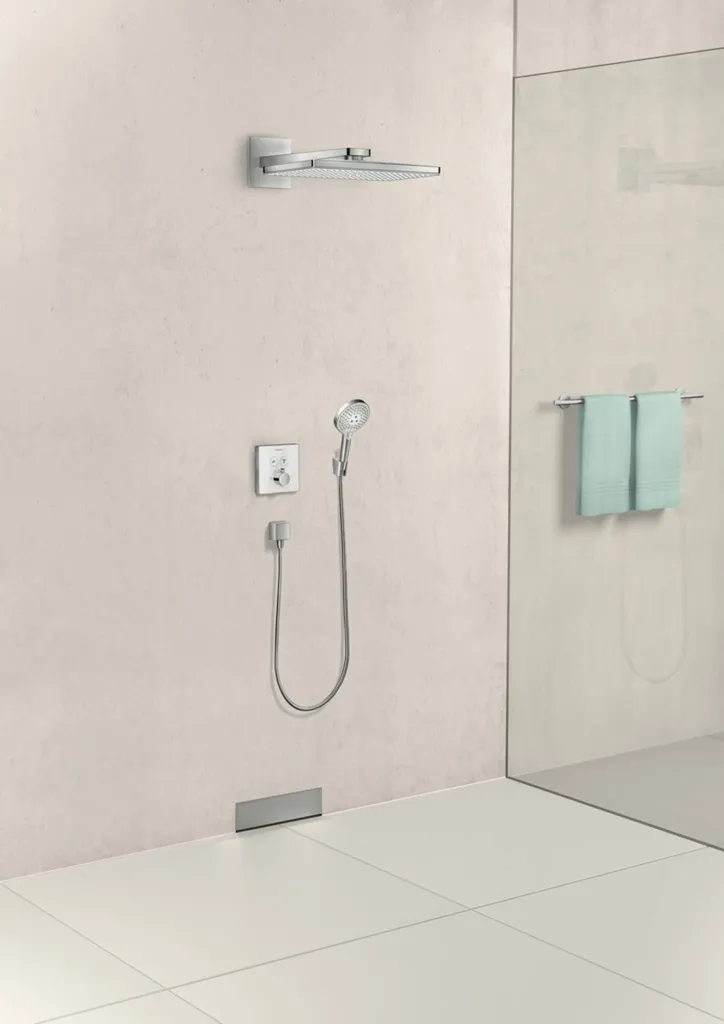 AXOR 26455340 FixFit Square: Dettaglio di Design in Nero Spazzolato - 4