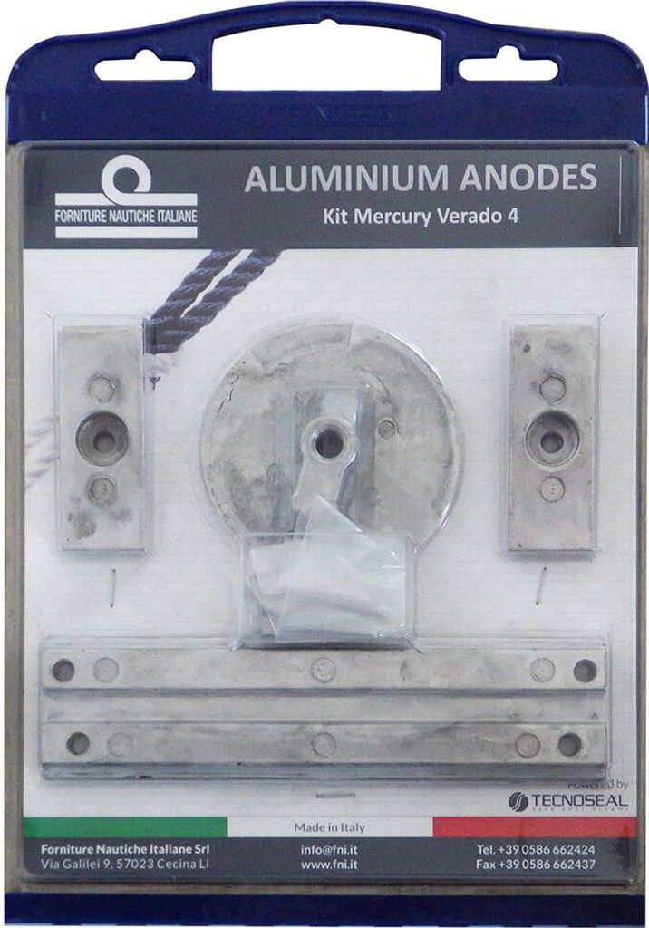 Tecnoseal Mercury Verado 4/optimax Aluminiumanode Durchsichtig Durchsichtig One Size