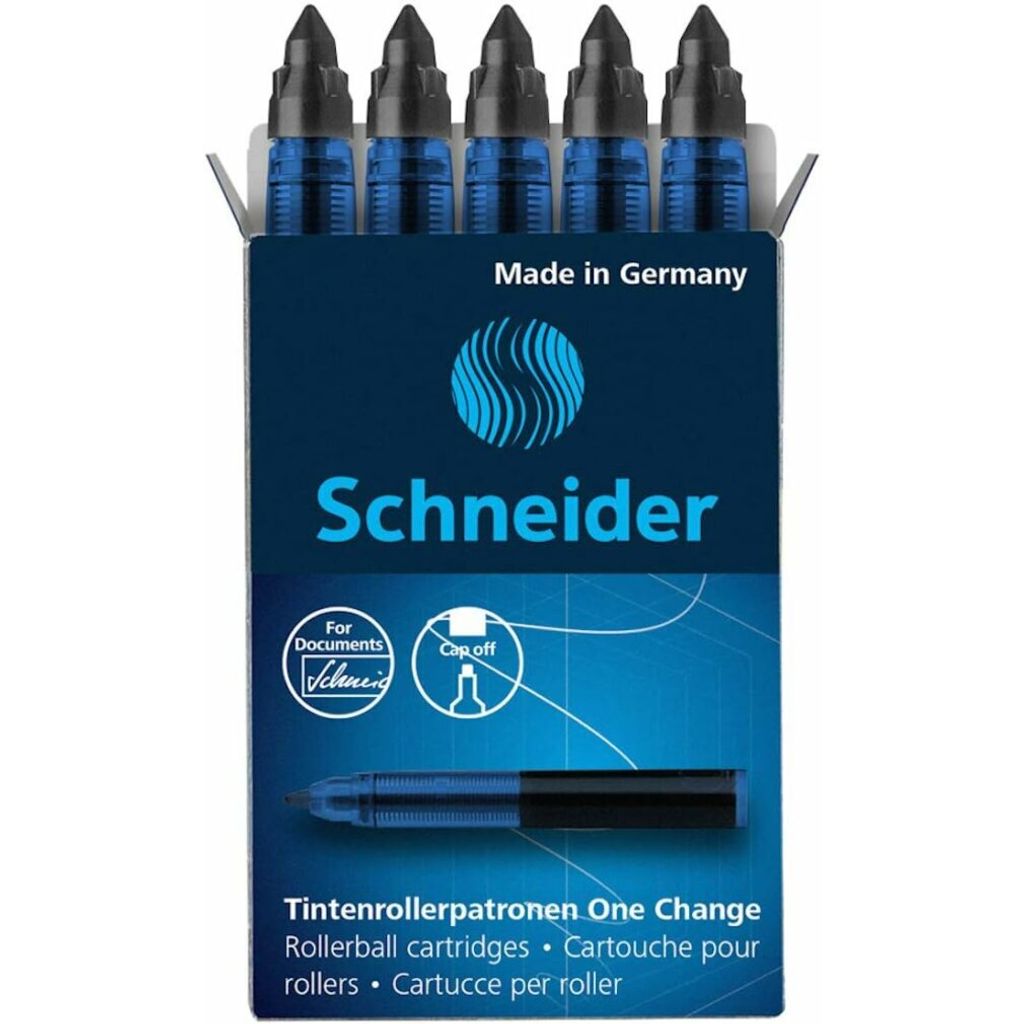 Schneider Schreibgeräte Schneider Tintenrollermine One Change 185401 0.6mm sw 5 St./Pack.