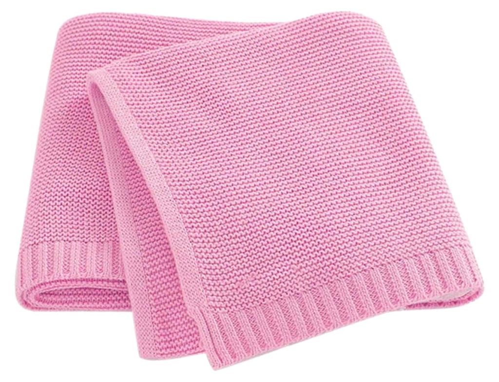 Personalisierte Babydecke mit Namen, gestrickte Babydecke, 80x100 cm, weiche Neugeborenendecke, bestickte Muster, geeignet für Jungen und Mädchen