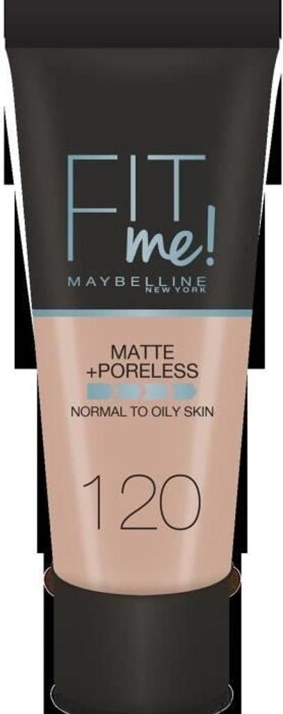 Maybelline Fit Me! Foundation Matte + Poreless 120 Classic Ivory Flüssiges Make Up mit mattierender Wirkung 30 ml
