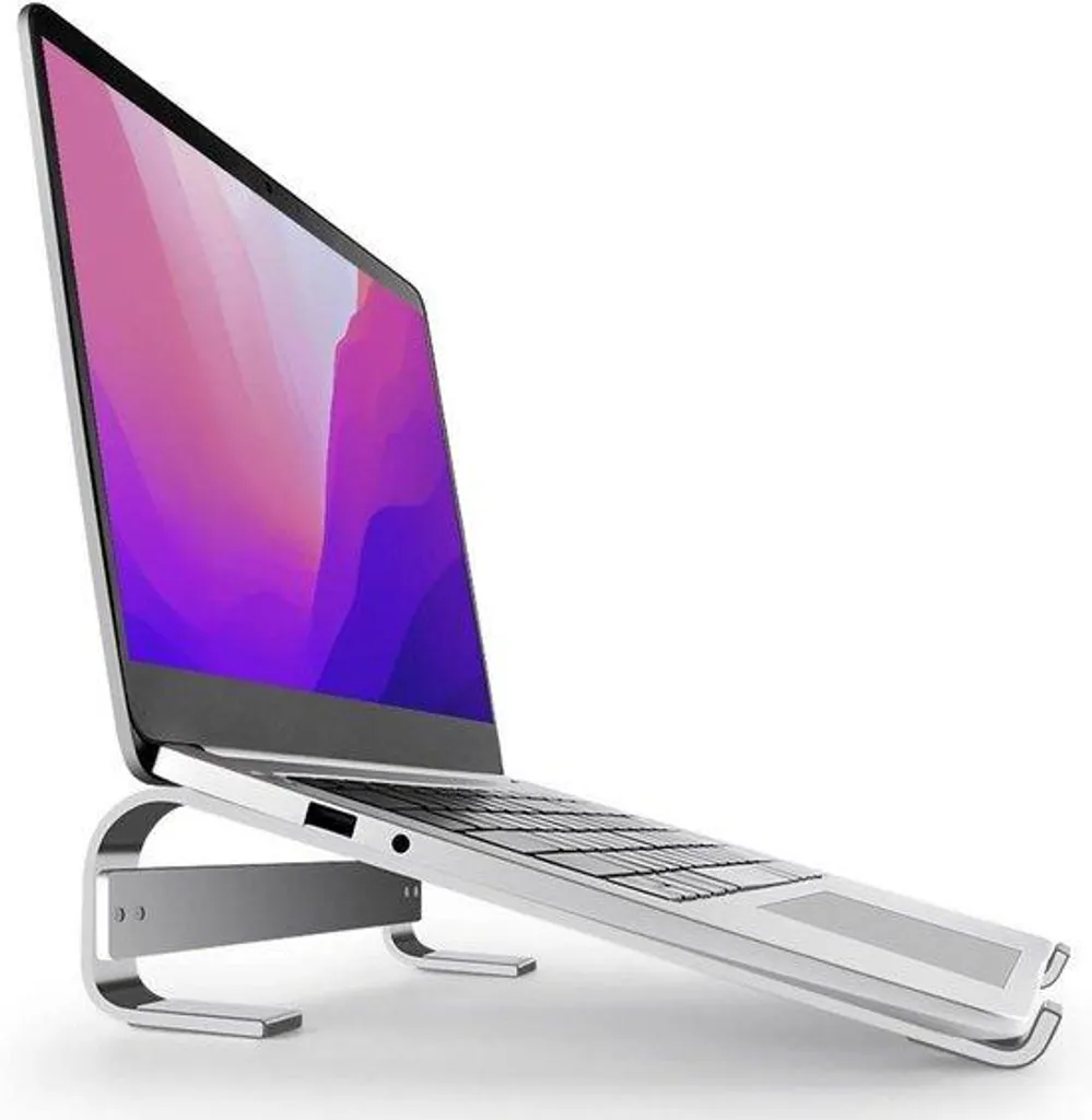 Support refroidissant pour PC portable de 10 à 18 pouces en aluminium