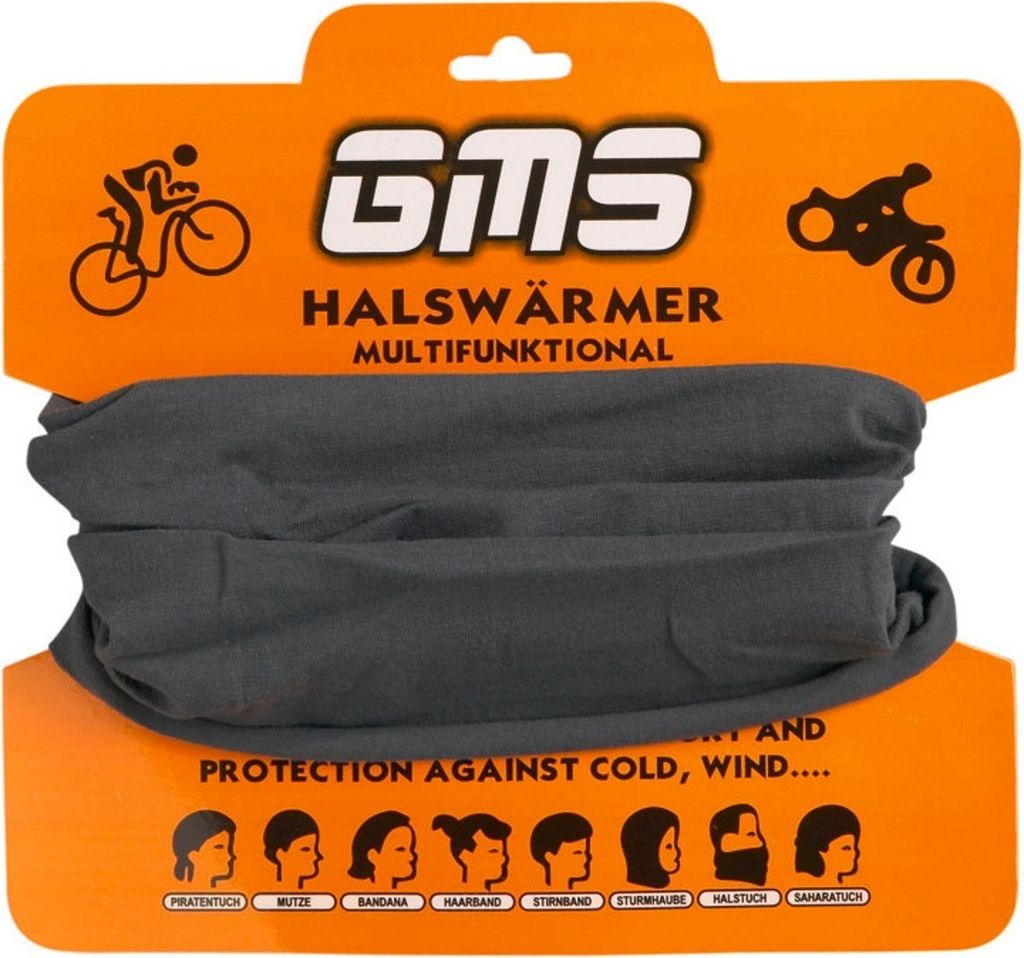 GMS Baumwolle Halswärmer, grau, Einheitsgröße