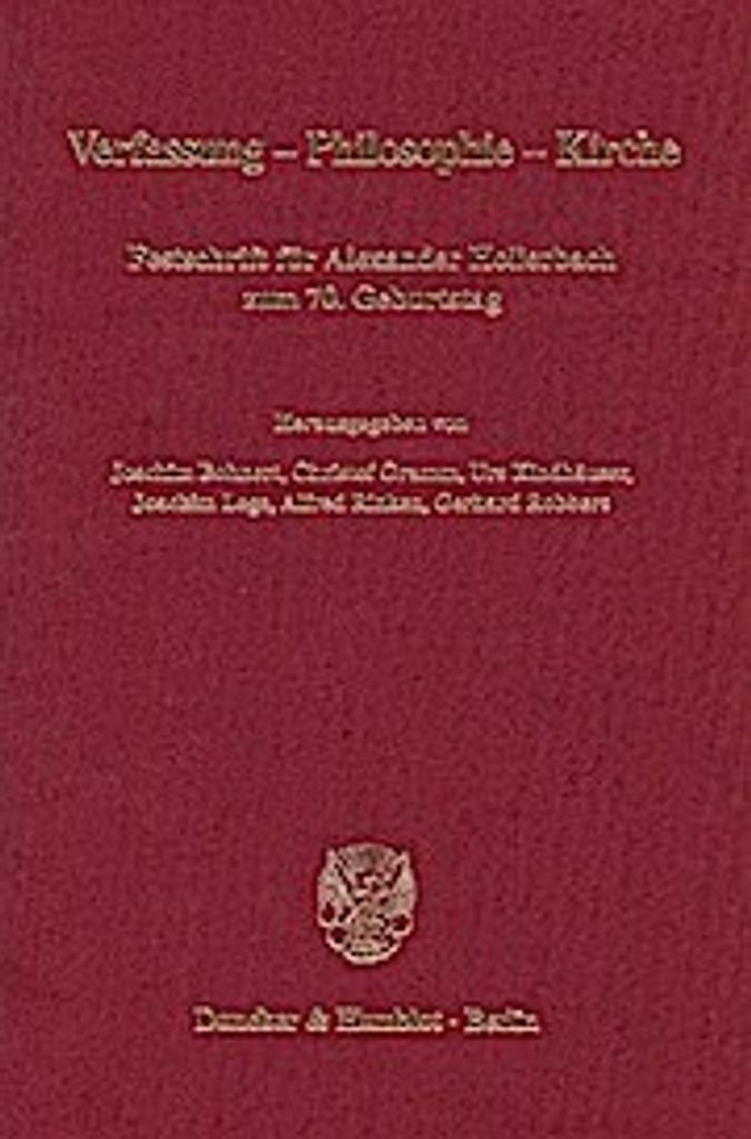 Verfassung - Philosophie - Kirche