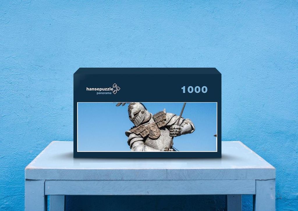 hansepuzzle 63669 - Ritter Puzzle, 1050 Teile, Hintergründe, 60,0 x 46,0cm mit hochwertiger Aufbewahrung, Kartonbox und wiederverschließbarem Beutel