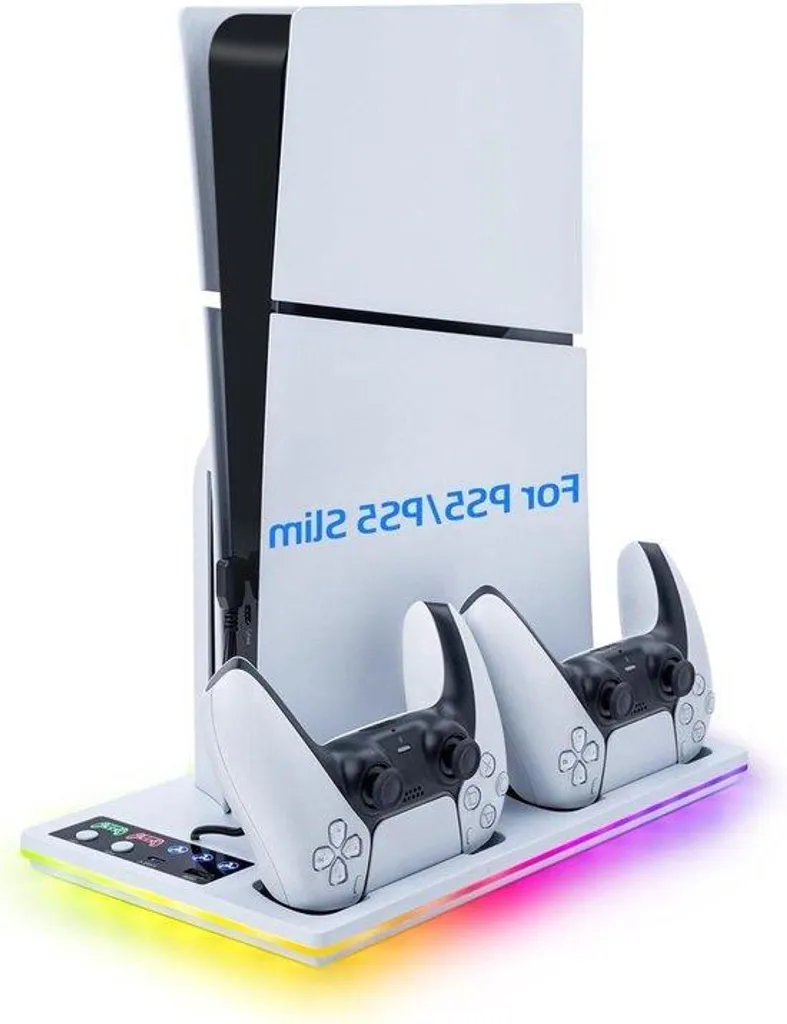 Dock de charge RGB avec dissipateur thermique pour console de jeux PS5