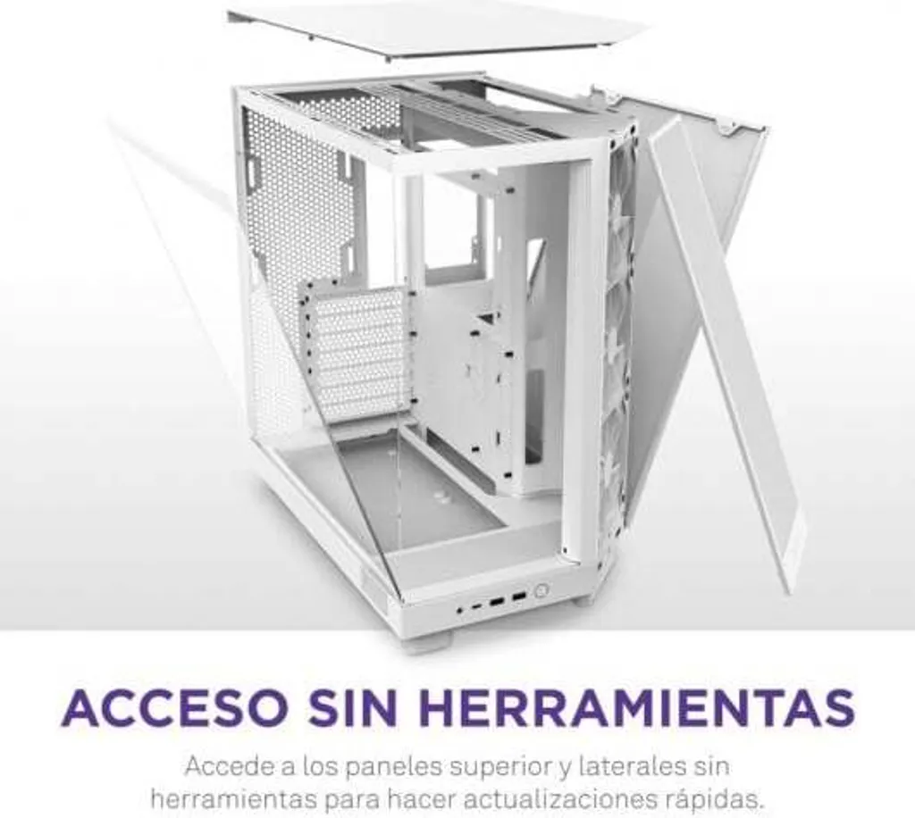 Boîtier PC de jeu NZXT H6 Flow Blanc idéal pour le watercooling - 18