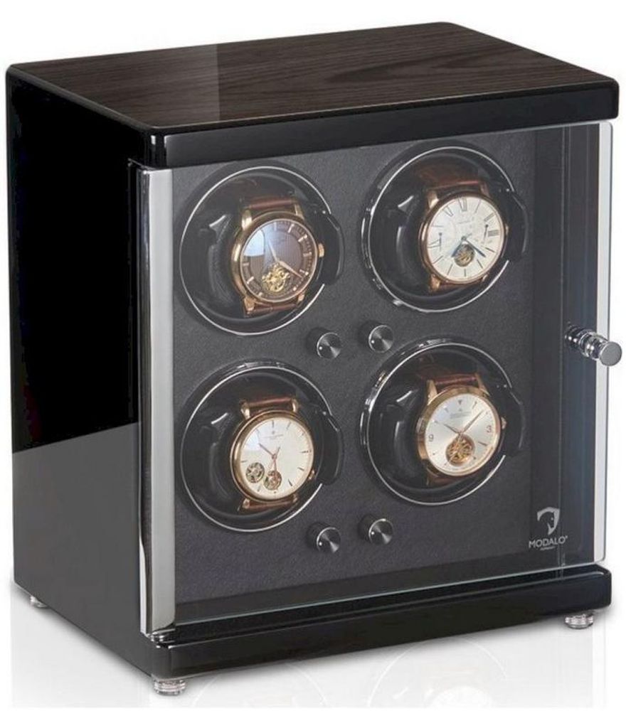 Modalo - 1504714 - Uhrenbeweger für 4 Uhren - Ambiente MV4 Makassar /Schwarz