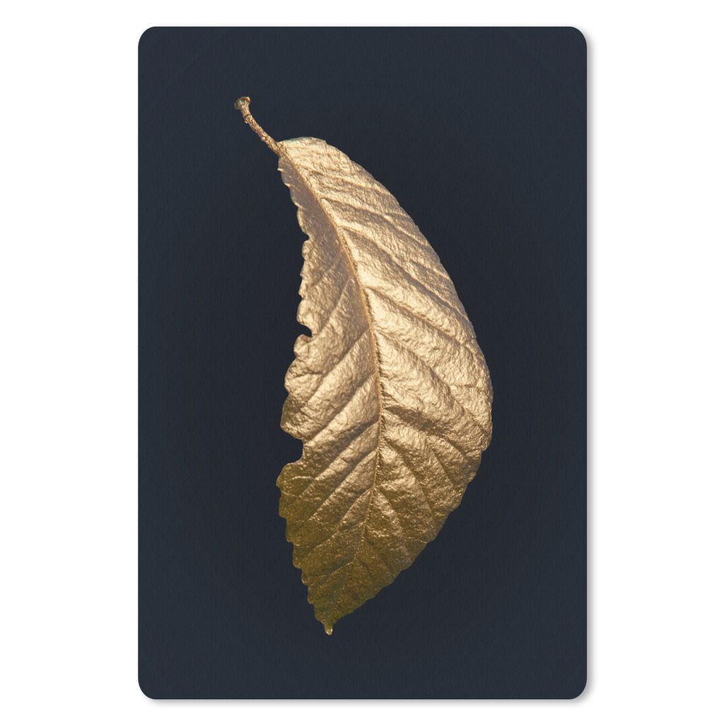 MuchoWow® Mauspad Mousepad Baum - Blatt - Gold 40x60 cm - Produktbild 
