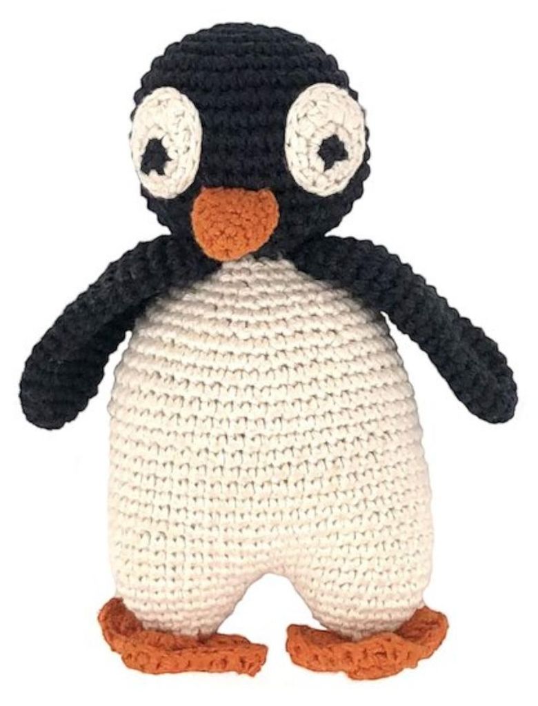 Luna-Leena Pinguin Kuscheltier – handgehäkelt aus Baumwolle