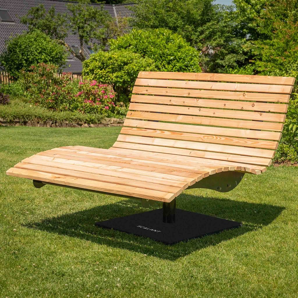 Waldsofa Swing mit Auflage und Schutzhülle, Lärche, 360° Produktbild 2