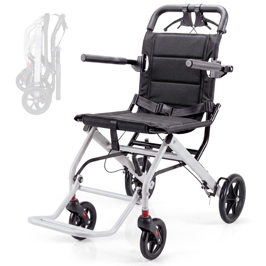 Mobiclinic Sedia a rotelle Carrozzina in acciaio Pieghevole Immagine del prodotto  Immagine generata dall'IA
