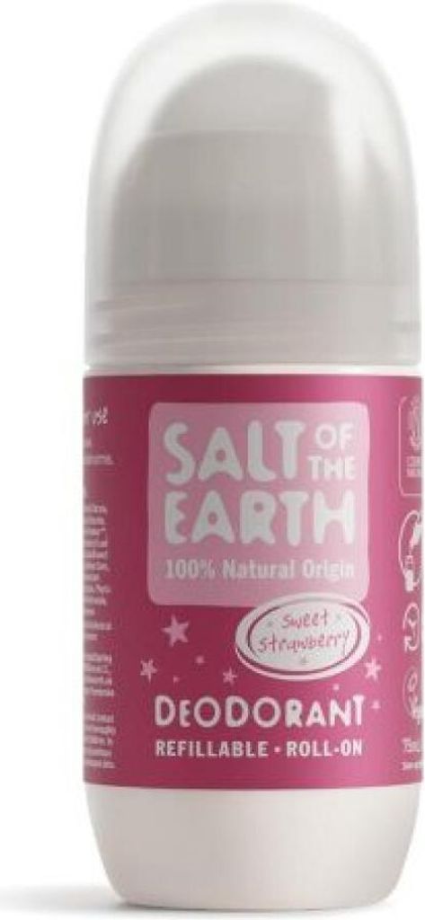 Salt of the Earth Natural Deodorant Roll On Sweet Strawberry 75ml