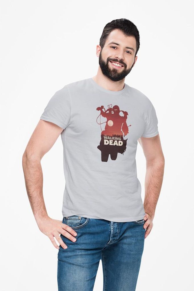 D&B Uni Polo MO00073 WalkingDead Grau-Größe L
