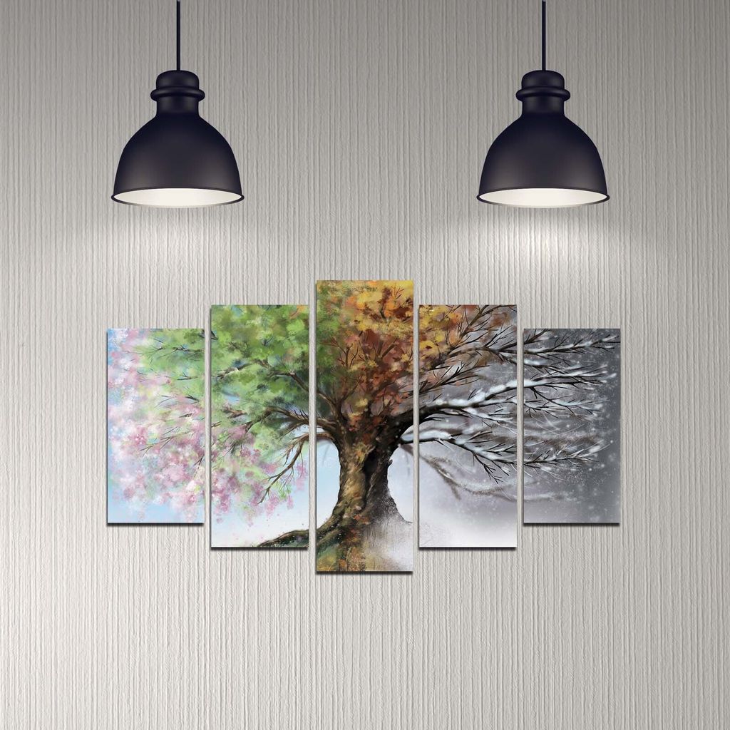 Wallity, 5DMDF-6, Bilder, Mehrfarbig, MDF, 110 x 60 cm Produktbild 