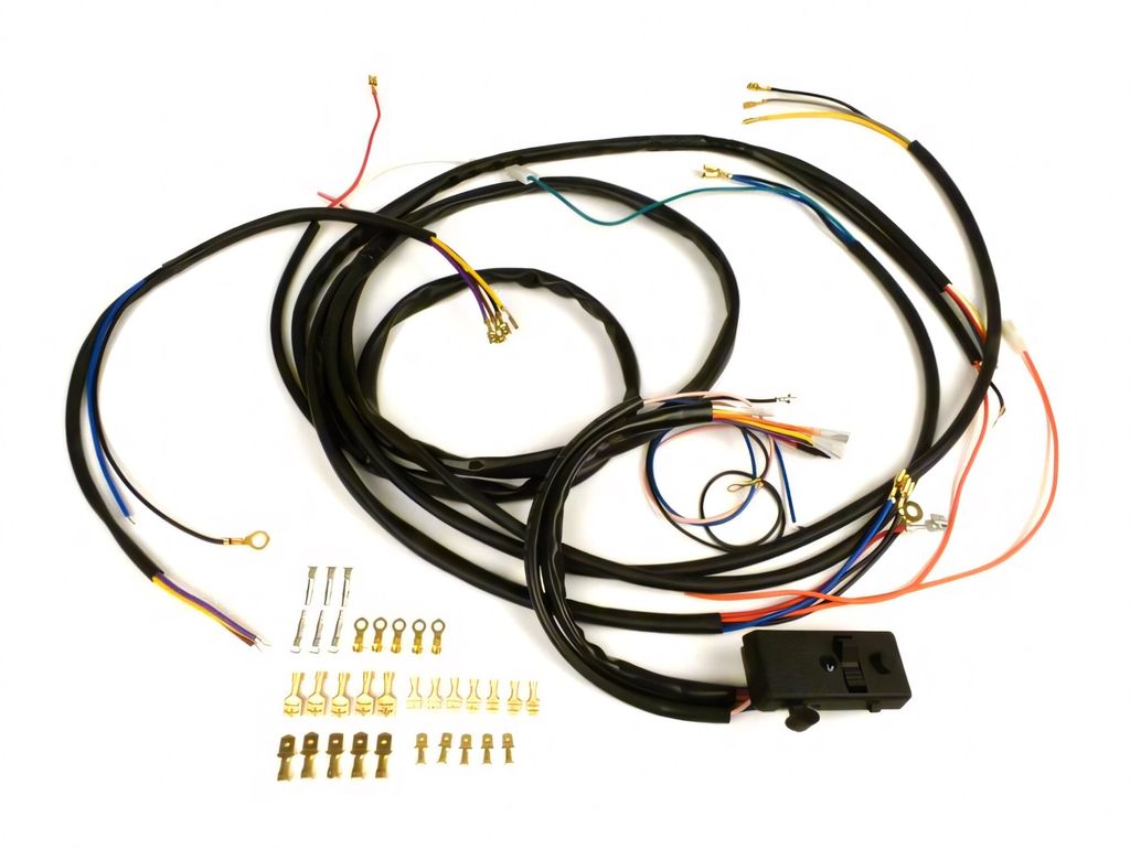 Kabelbaum-Set Conversion BGM für Vespa AC Umrüstung auf Elektronische Zündung Vespa Smallframe V50 Special