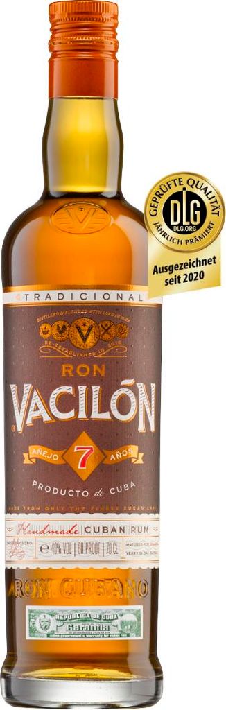 Ron Vacion Anejo 7 Anos lesklý jantar z Kuby 40 procent Obrázek produktu 