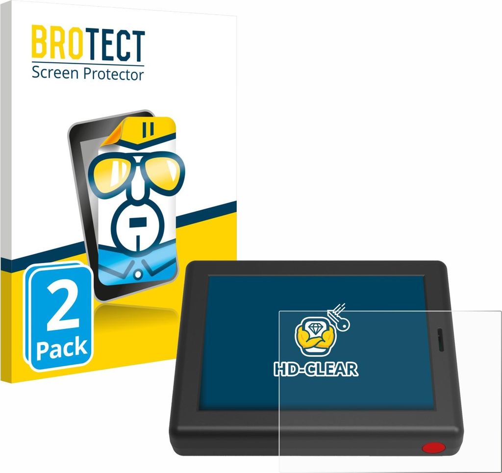 2x Für XC Tracer Maxx III Schutzfolie BROTECT Displayschutz Display Schutz Folie Klar Transparent