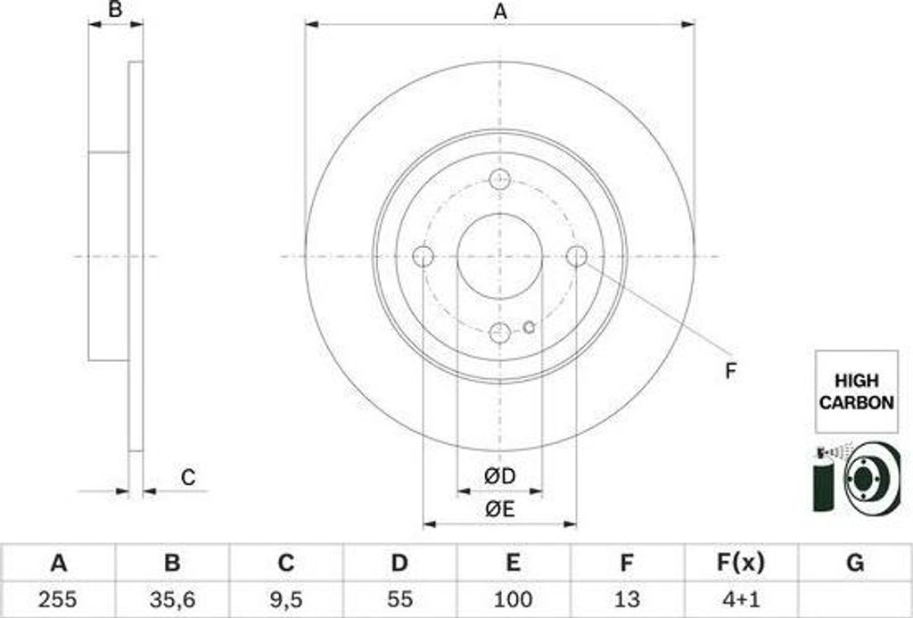 2x BOSCH Bremsscheibe 0 986 479 G72 für MAZDA 2 Schrägheck (DL DJ) MX-5 IV (ND)