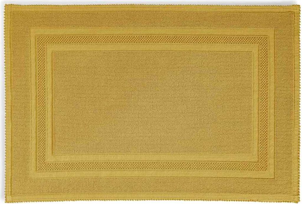 Rhomtuft Badteppich Gala eckig 70 x 120 cm Farbe gold