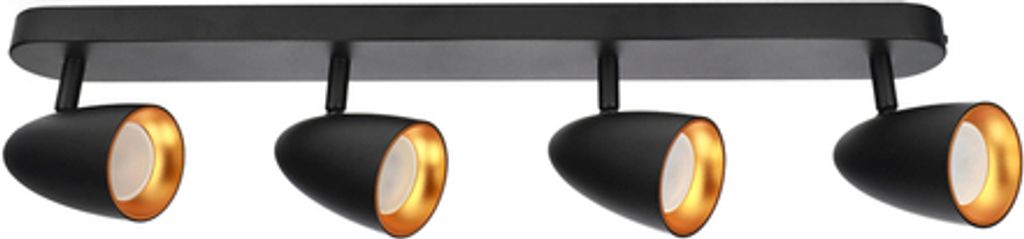 OVO 4 Black Gold plafoniera spot quadrupla, nastro, IP20, Immagine del prodotto 