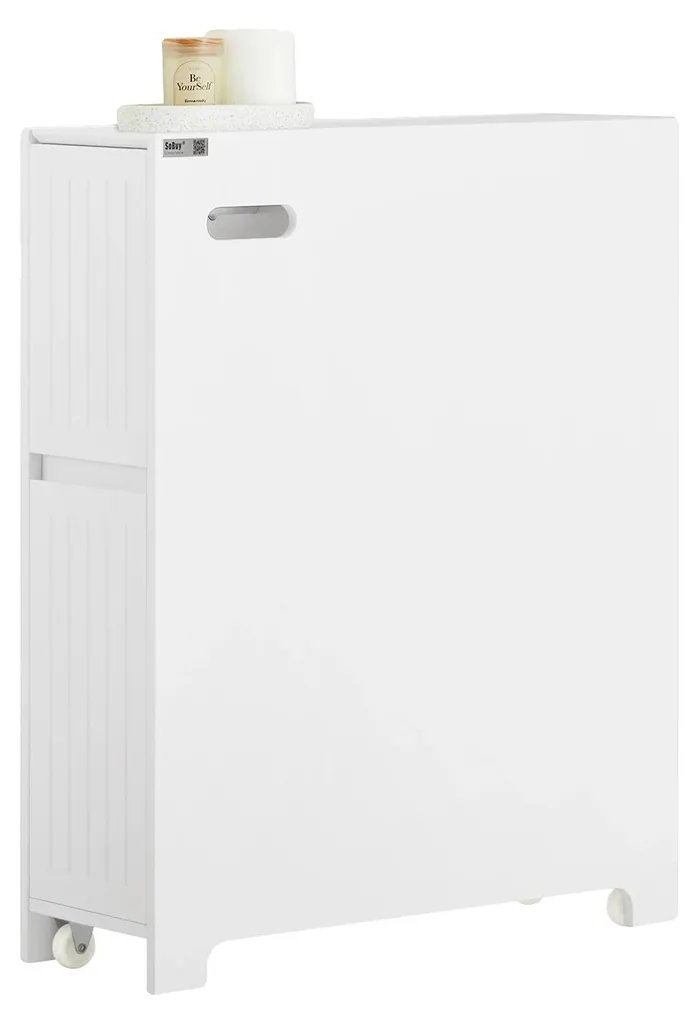 Étagère d'angle pour gagner de la place, modèle blanc mobile robuste