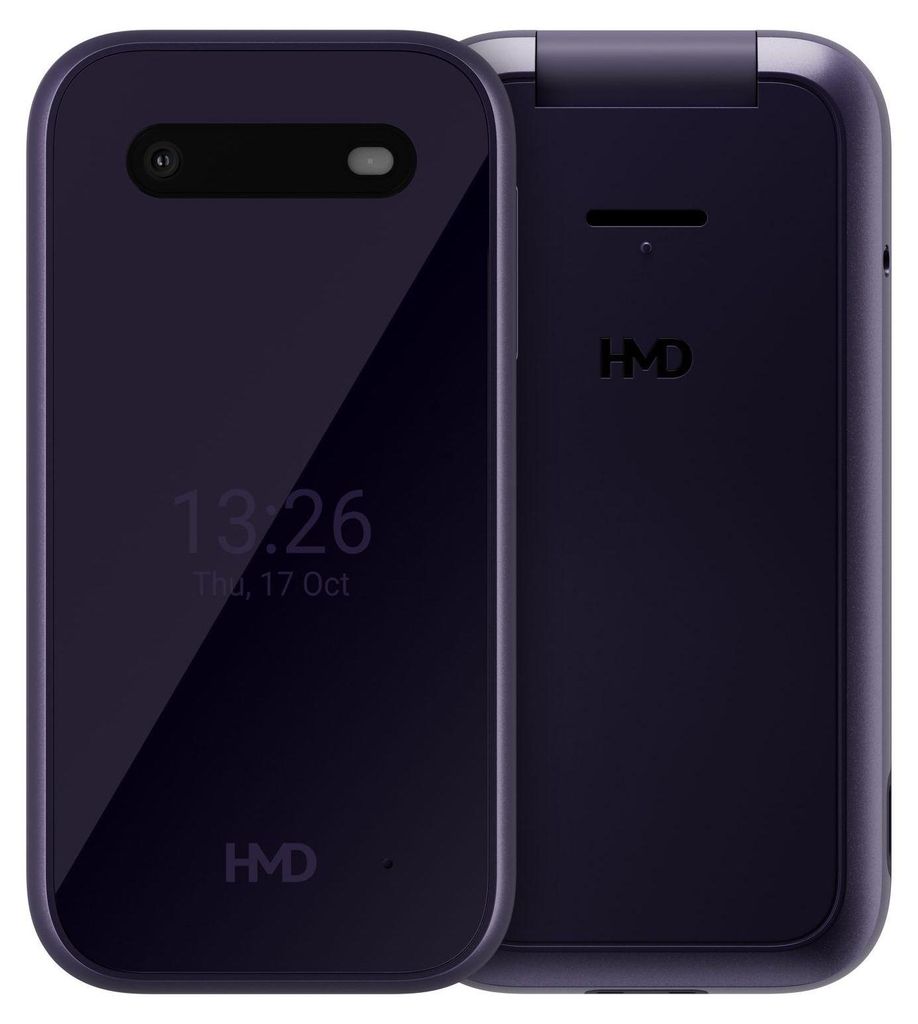HMD Flip top mobile phone 7.1 cm (2.8 inch) Violet Dual SIM Immagine del prodotto 