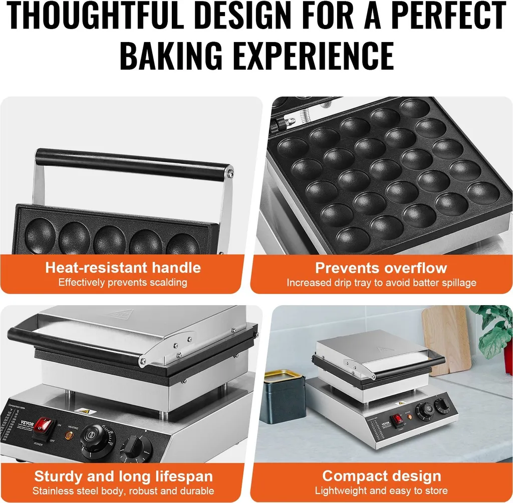 Machine à mini crêpes hollandaises pour buffet et goûter festif - 5