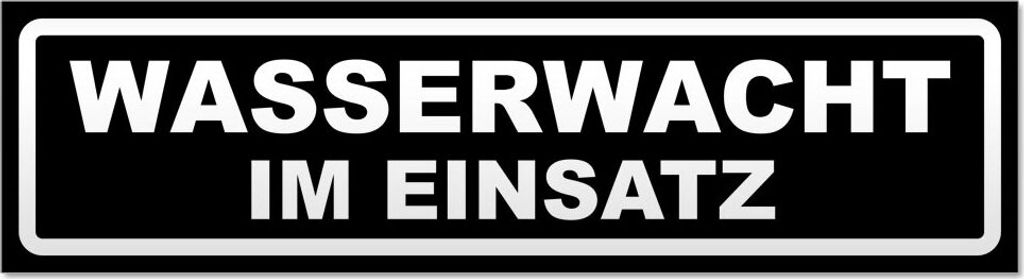 Wasserwacht im Einsatz invertiert Magnetschild Schild magnetisch