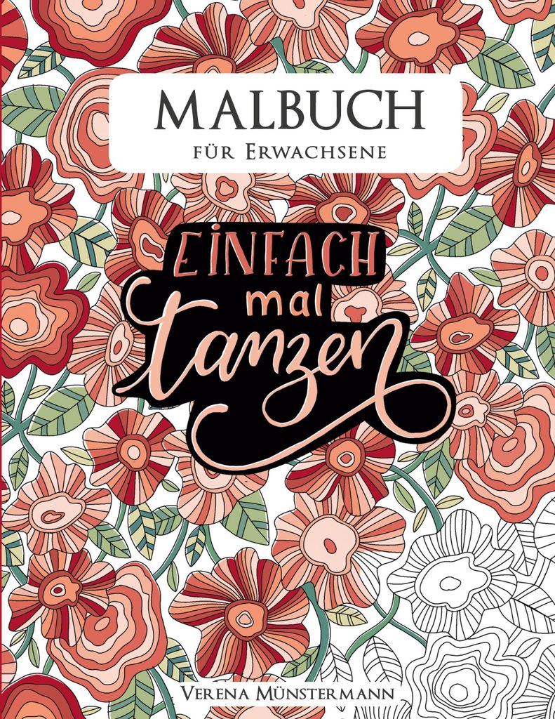 Malbuch für Erwachsene, Deutsch, Taschenbuch, 64 Seiten