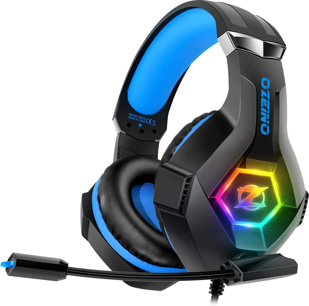 Cuffie Decoche Gaming con Microfono per PS4/PS5 e PC - Audio 3D RGB