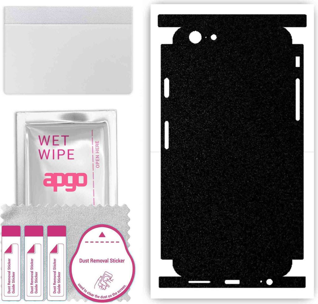 apgo Rückseite + Seiten Schutzfolie, Skin, kompatibel mit Apple iPhone 6s, Hinten Displayschutzfolie aus Vinylfolie, kratzfest, einfache Montage -...