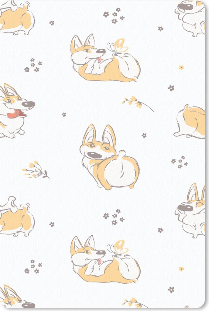 MuchoWow Mauspad Mousepad Muster - Corgi - Hund - Jungen - Mädchen - Kinder - Kind 18x27 cm - Mousepads - Maus Mat - Pad - Mausunterlage