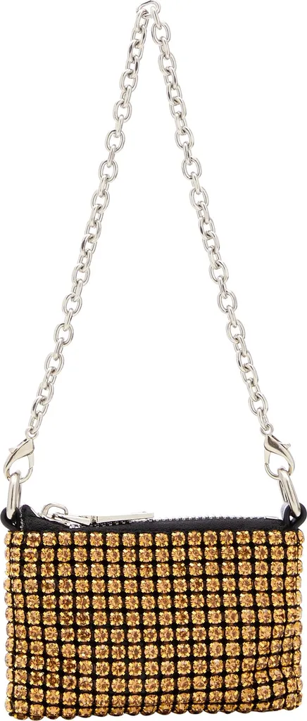 Borsa NAEMI Oro da Donna: Eleganza in Pelle per Cerimonie e Serate