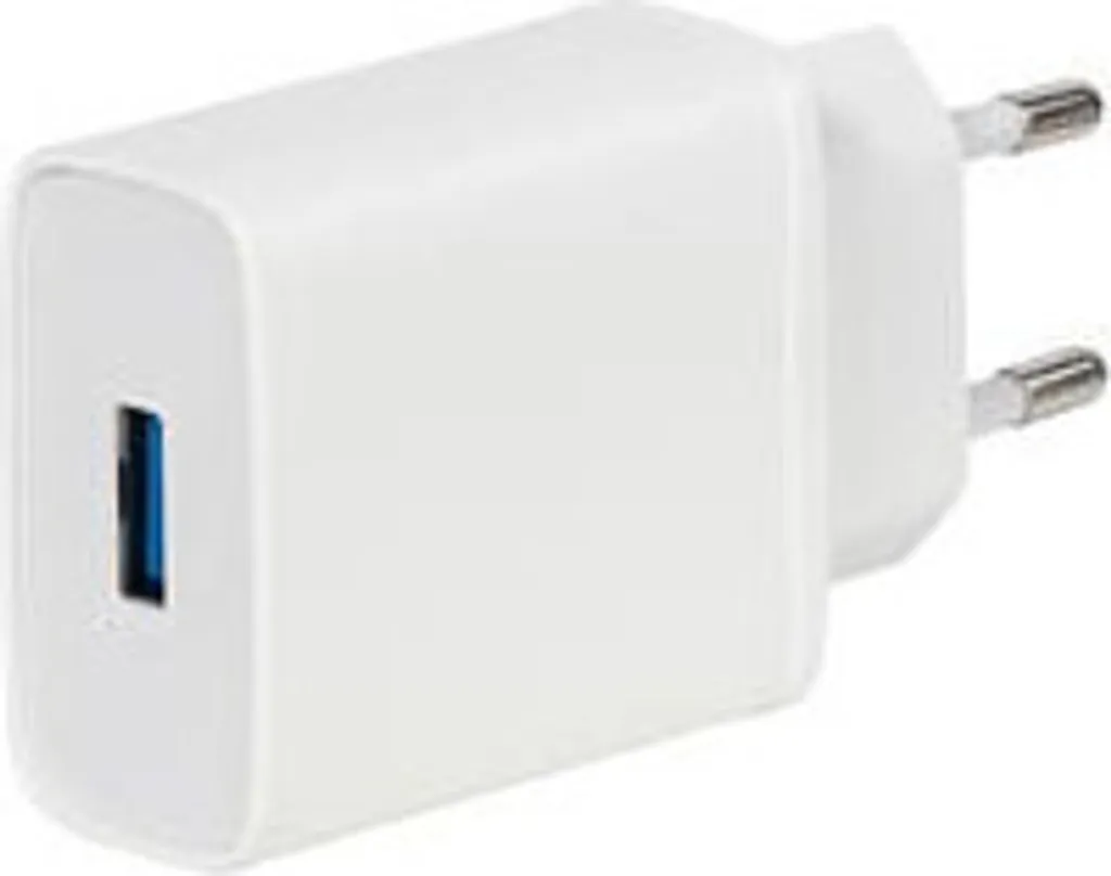 Chargeur rapide 18W compact blanc et câble USB-C haute résistance 1 mètre