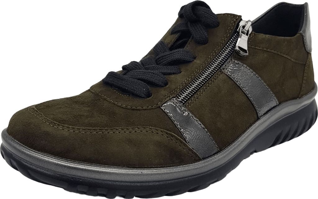 Semler Komfort Schnürschuhe S-CHEV/K-LACK Damen 31363931393337 Oliv 38 EU