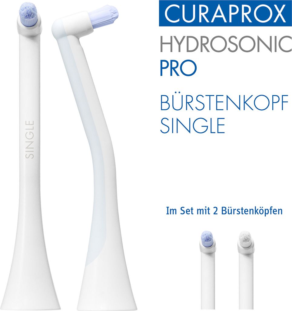 Hydrosonic SINGLE Aufsteckbürsten, 2x Bürstenkopf, optimale Produktbild 