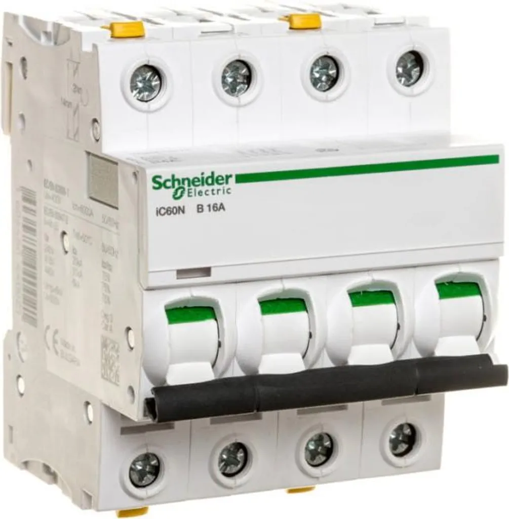 Schneider Electric iC60N Disjoncteur 4P 16A Courbe C - Ref A9F03416