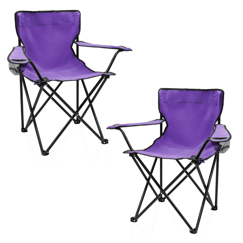 3.12 # 2er Pack # Campingstuhl in lila - 2 Stück Produktbild 