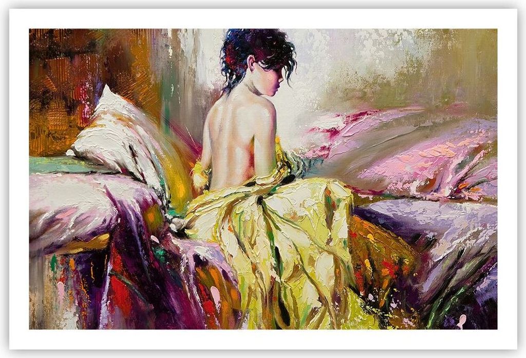 Poster - Poster ohne Rahmen - Frau Modell - 91,5x61 cm - Wand Bild - Wanddeko - Wandbilder - Kunstposter - Wandposter - Bilder - Kunstdruck - Wandd...