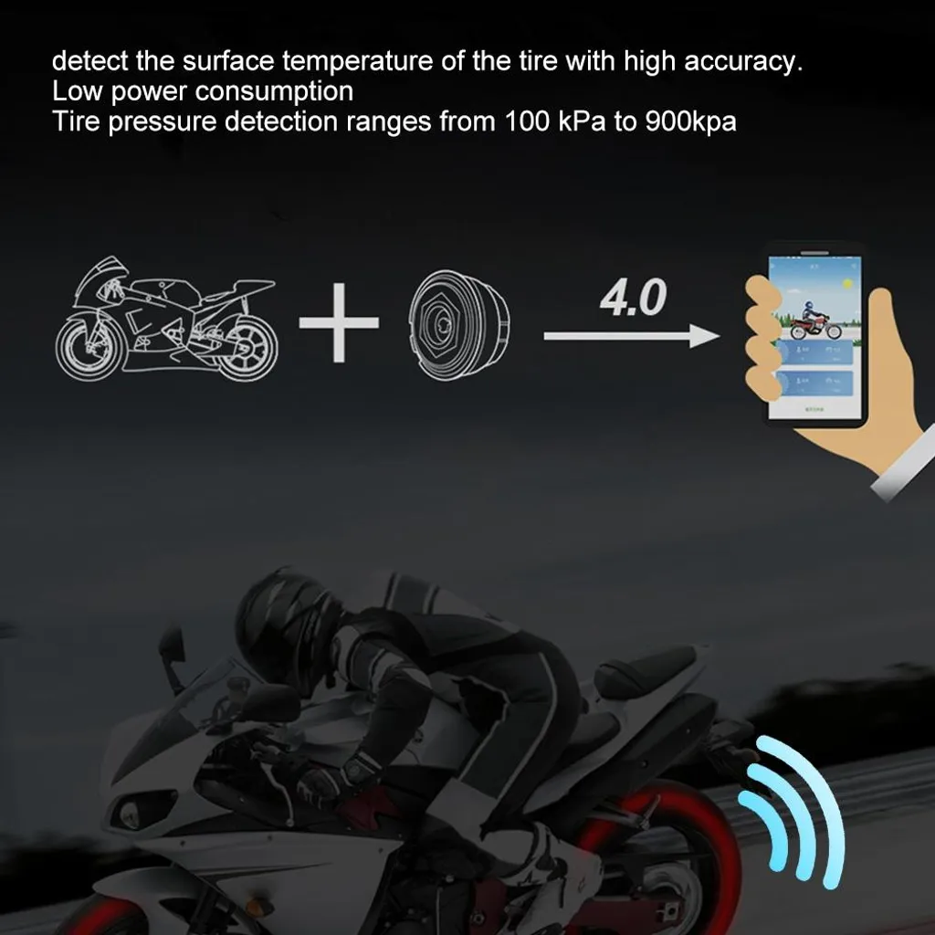 Capteur TPMS Moto IP67 Bluetooth 2 Pièces pour Surveillance Continue - 6