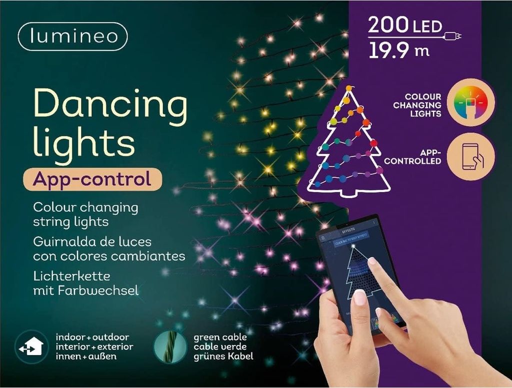 Kaemingk Lichterkette App gesteuert Dancing Lights 200 Produktbild 15
