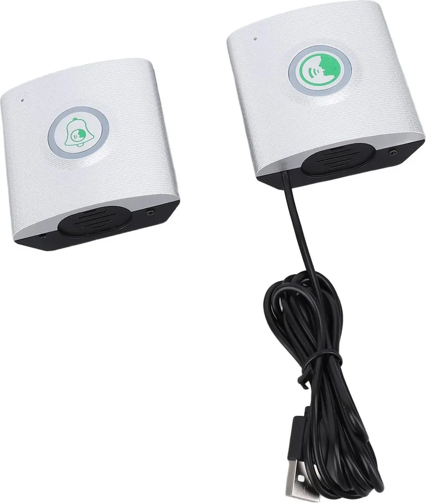 Sonnette Interphone sans Fil Argent Rechargeable USB - Modèle IX-720