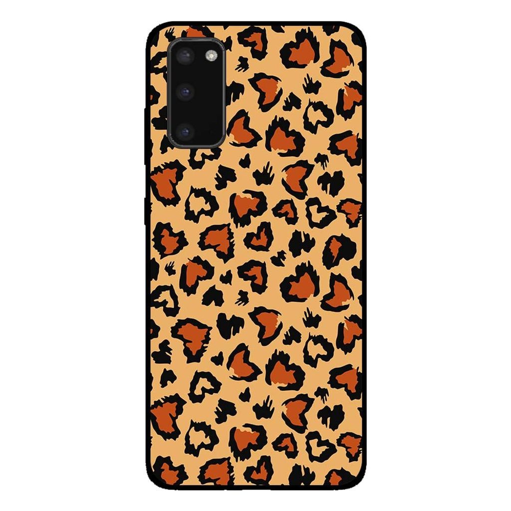 Smartphonica Handyhülle für Samsung Galaxy S20 Plus mit Tiger-Print - Panther Print Back Cover - Braun