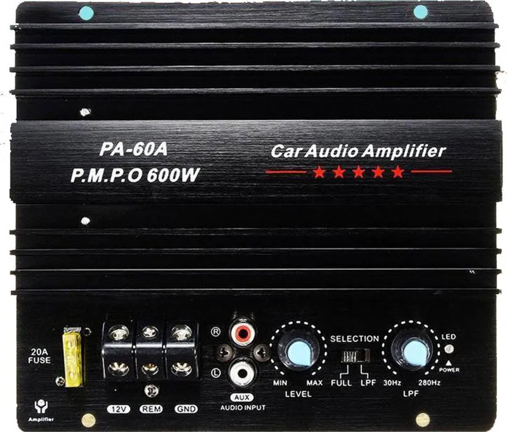 Ampli Subwoofer Voiture 600W 12V - Fini les Basses Faibles en Auto