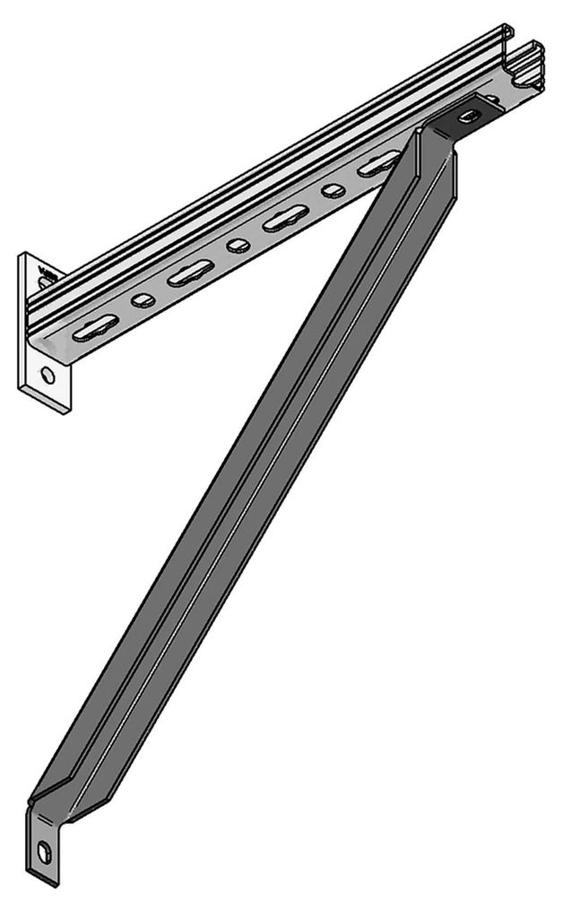 MEFA Strebe 45, L= 616mm, für Konsole 45, 1 Stk. Produktbild 