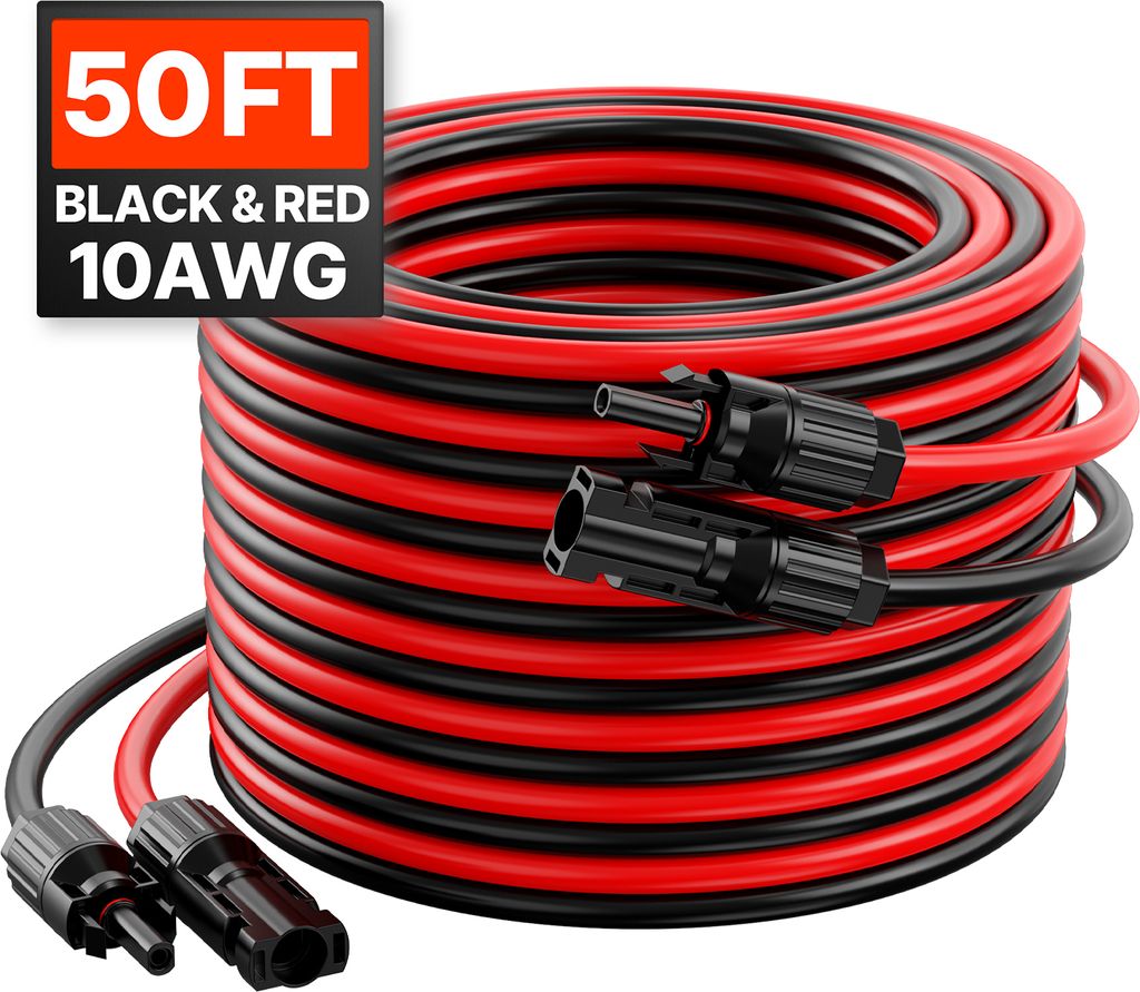 SucceBuy 2x rallonge de câble solaire 10AWG 15,24m avec Image du produit 