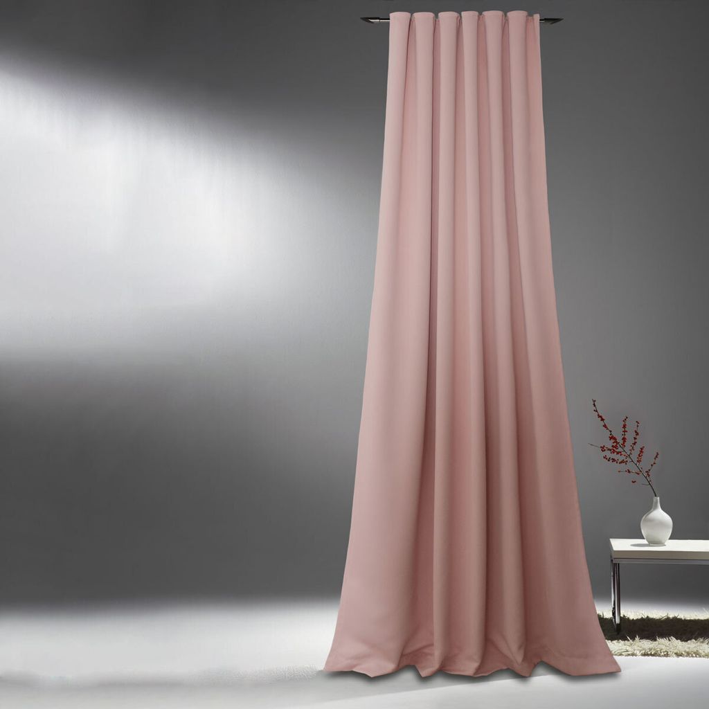 Verdunkelungsvorhang mit Universalband SOPRAN rosa 175x140cm