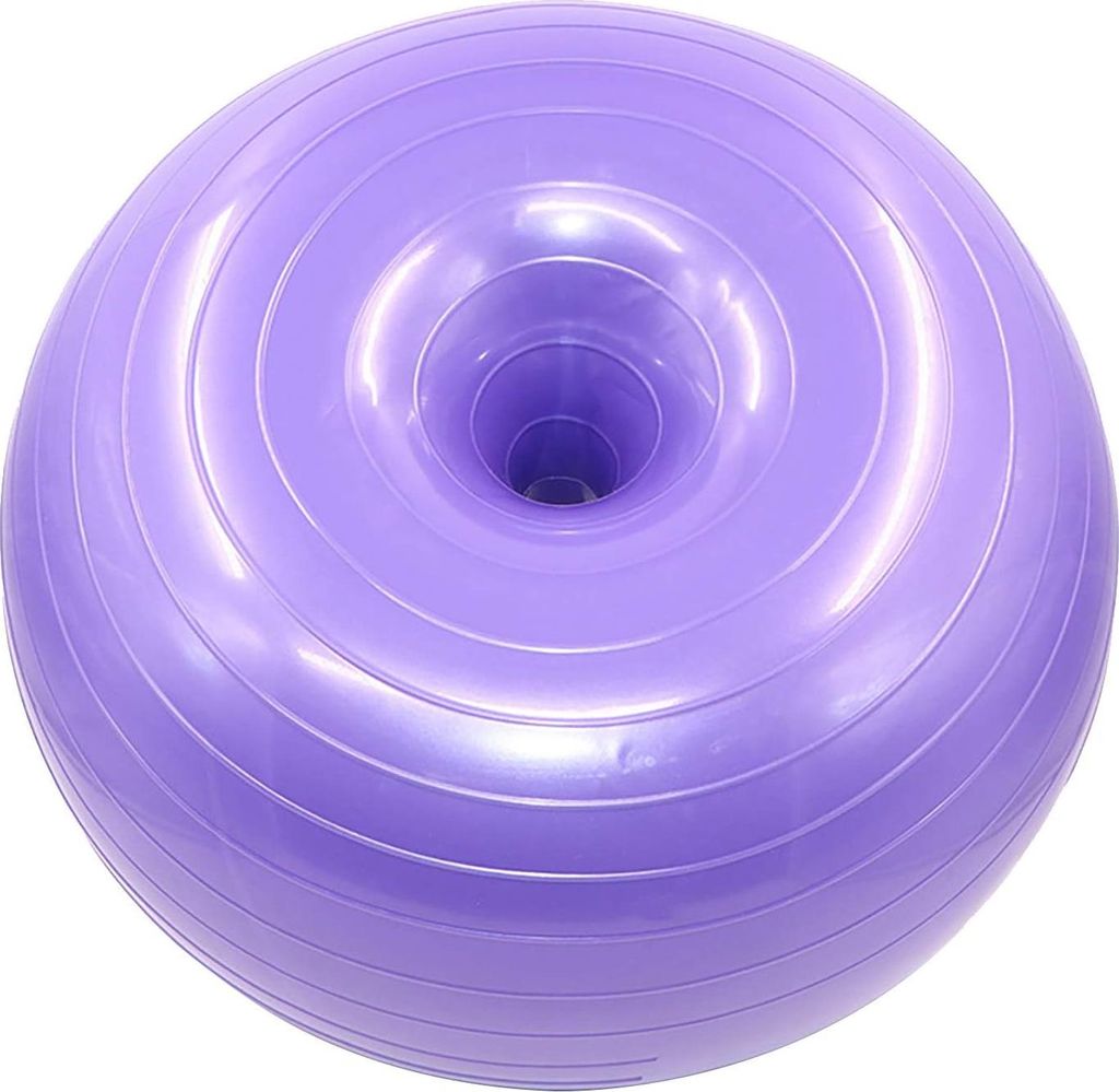Balance Gymnastikball, Donutball mit Luftpumpe, Donutübung, Schweizer Stabilitätsball, robuste Sprungball für Yoga, Pilates und Gleichgewichtstr...